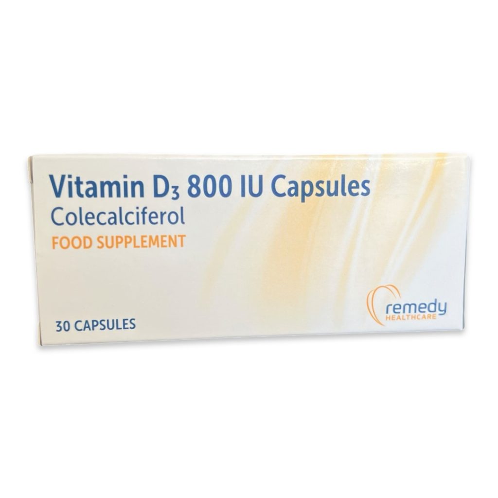 Vitamin D 800IU Colecalciferol Capsules Home Health UK