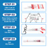 the four simple steps to be carried to use the alcohol breathalyser