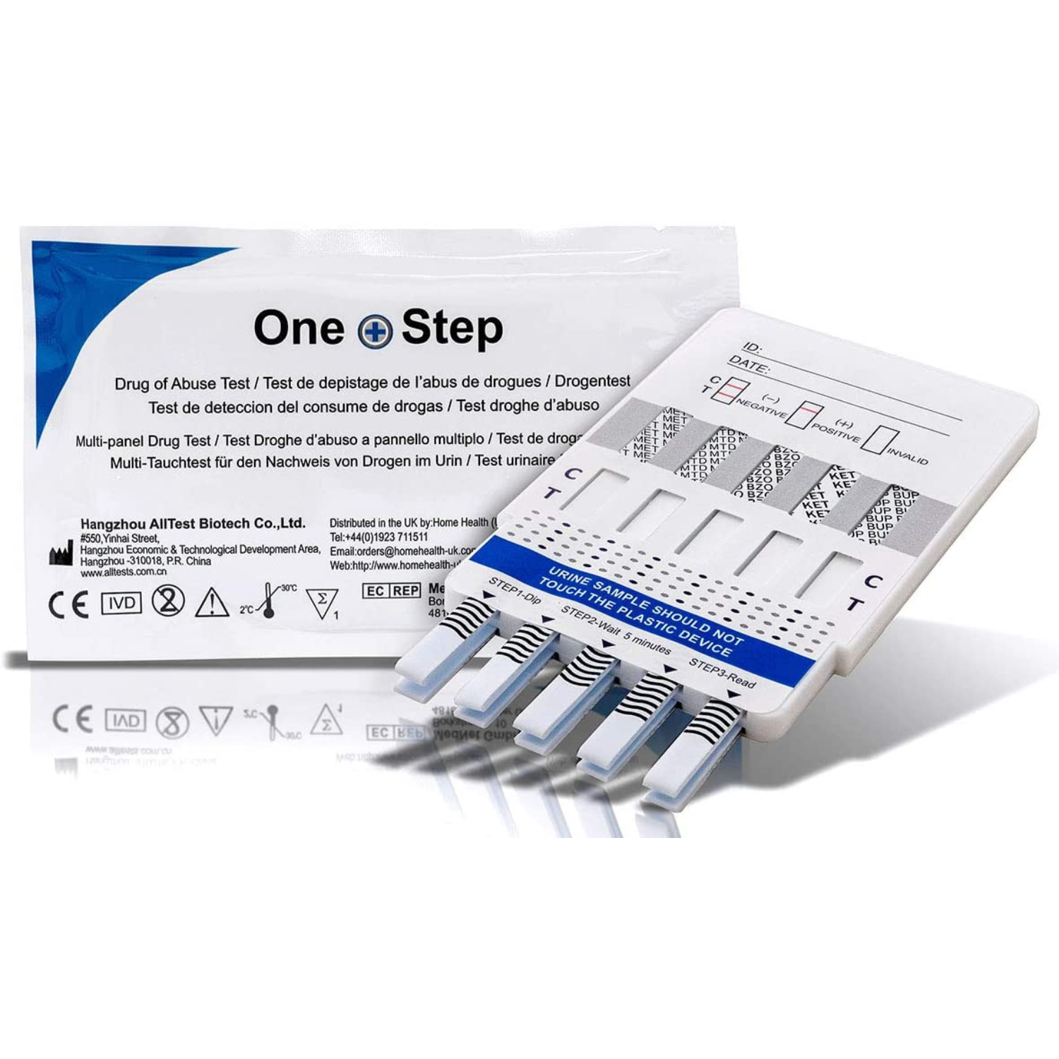 Drug Testing Kit, 10in1 Urine Panel Test, 1 Test Kit