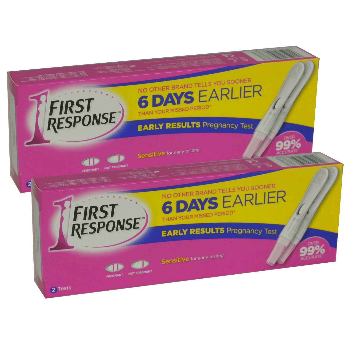 4 X First Response Ultra Early Result Pregnancy Test Kits 2 Packungen 2 0905