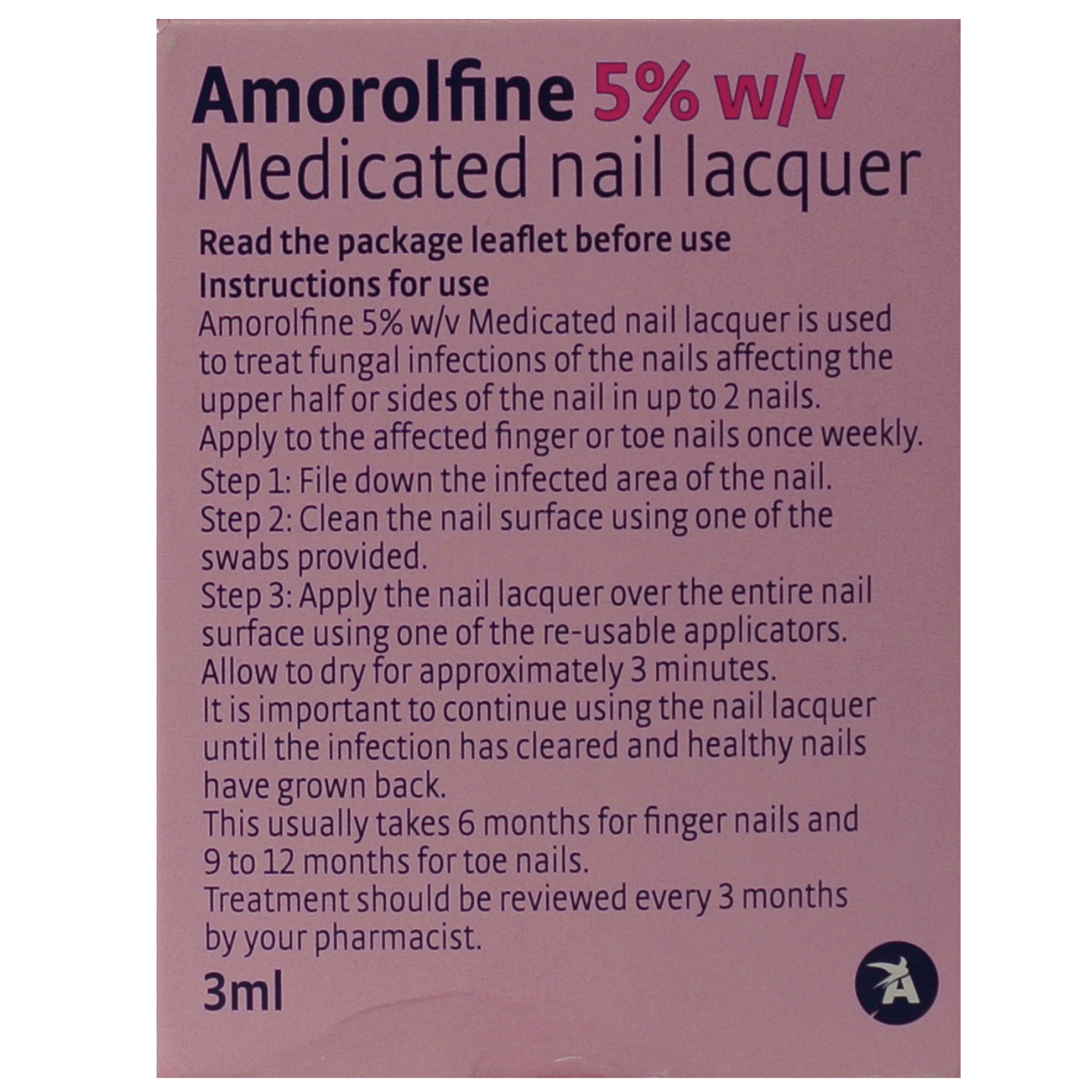 Amorolfine | Amorolfine Loceryl Nail Fungus Nail Lacquer 2.5ml - Beautyzaa-nlmtdanang.com.vn