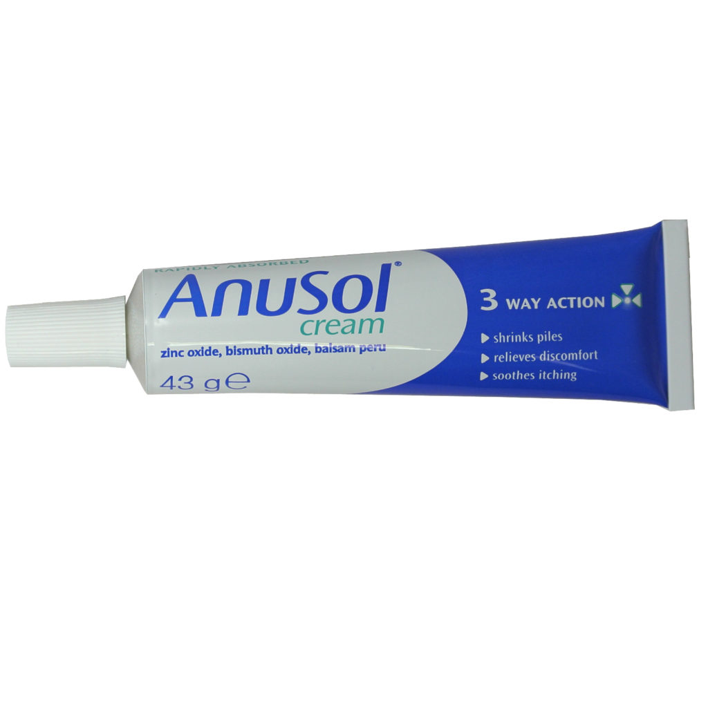 Anusol Cream | 3 Way Action | 1 x 43g Tube | Home Health UK