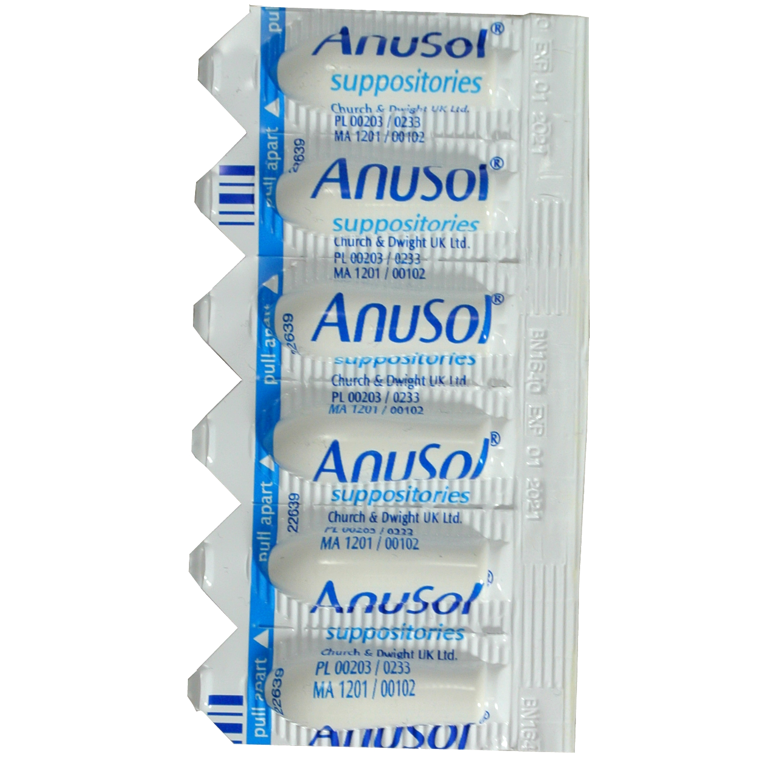 how long do anusol suppositories take to dissolve