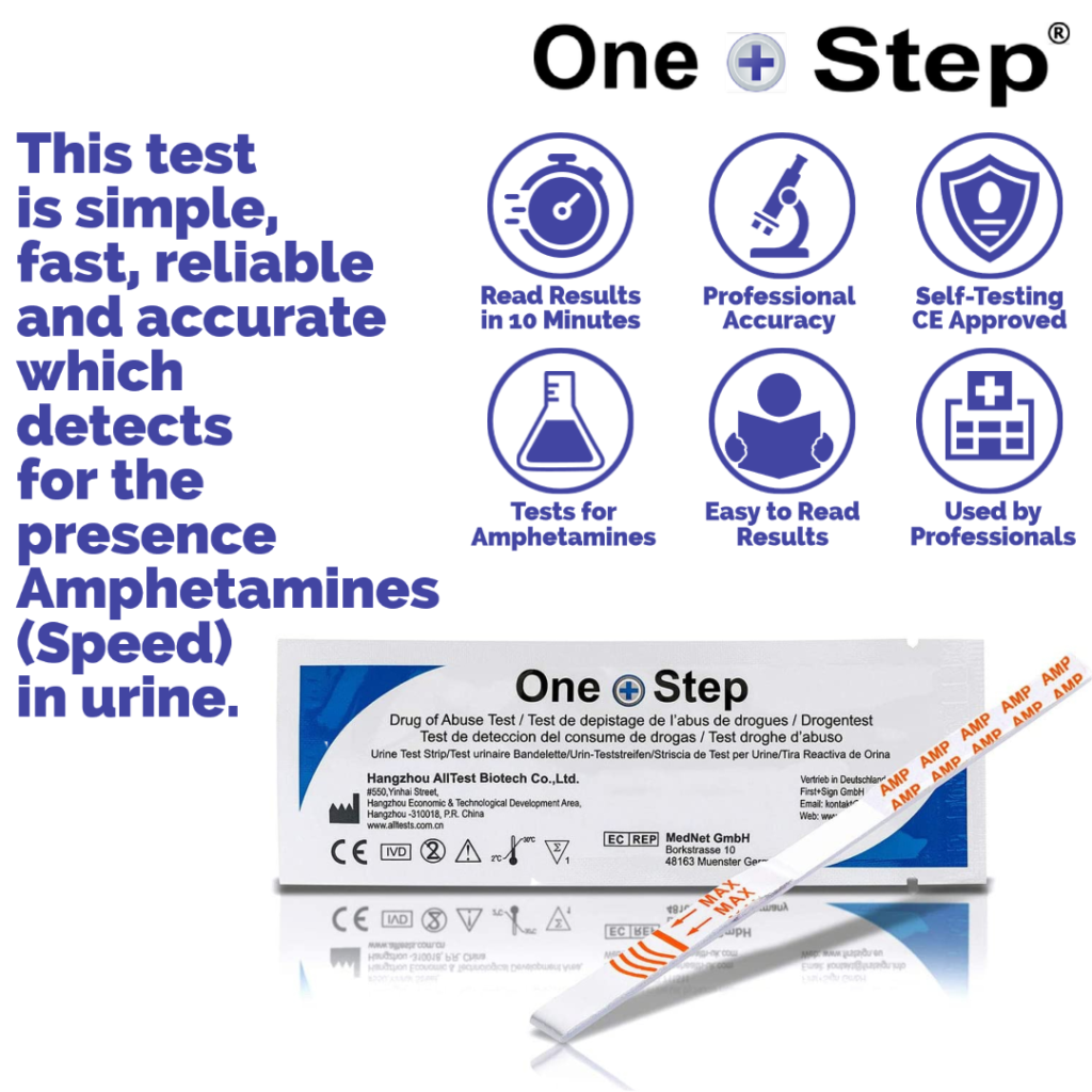 5 x Amphetamines Drug Test Kits Urine Testing Strips One Step | Home ...