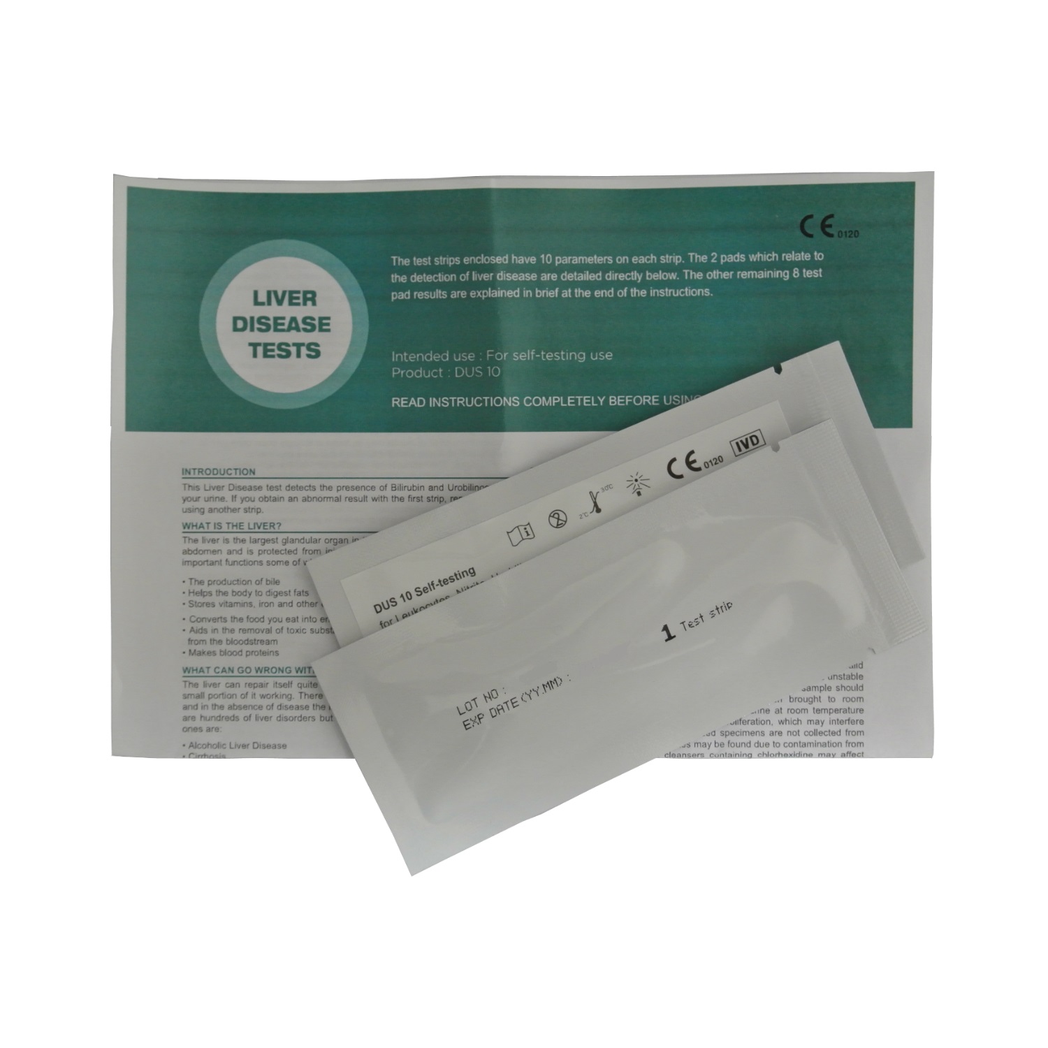 2x1 Home Liver Function Disease Cirrhosis Urine Strip Test Home 