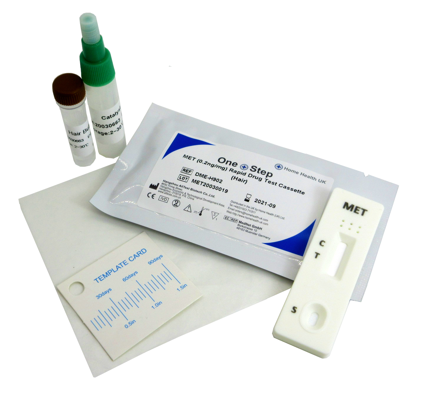 Hair Drug Test Kit Testing for Methamphetamine Home Health UK