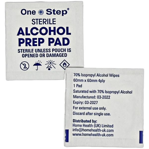 one step alco wipe pads