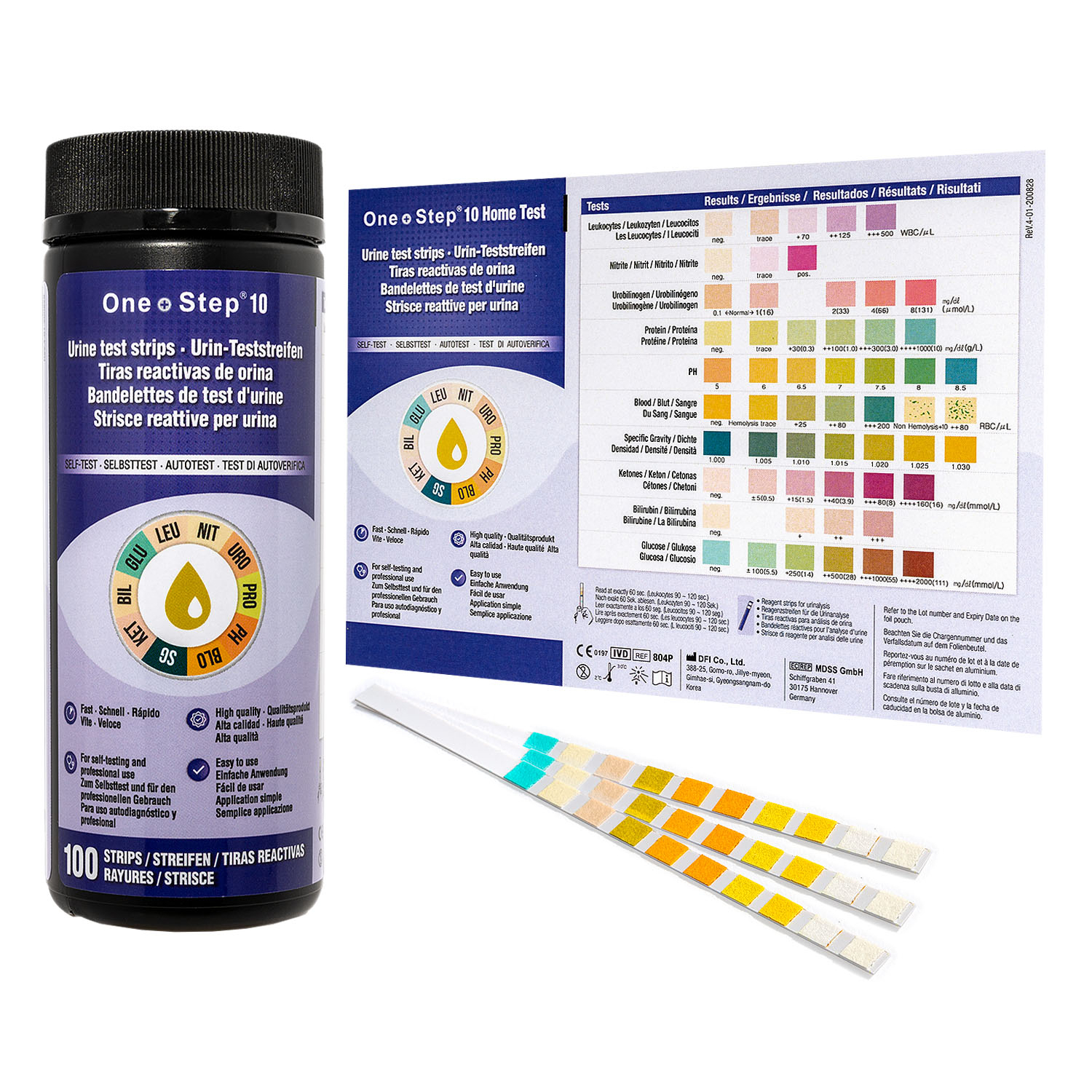 Ketone Test Strips Ketosis Urine Dipstick Tests 100 Strips Home Health UK