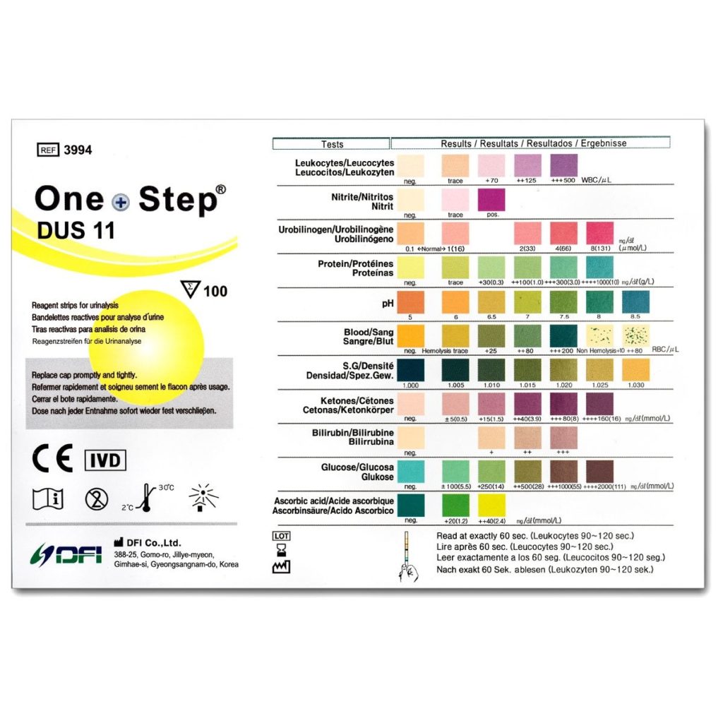 11 Parameter Urine Test Strips 100x Test Pack Home Health