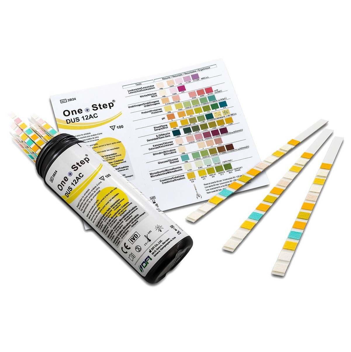 12 Parameter Urine Test Strips 1 X 100 Dipstick Tests Diabetes Infection Ph Home Health Uk 3826