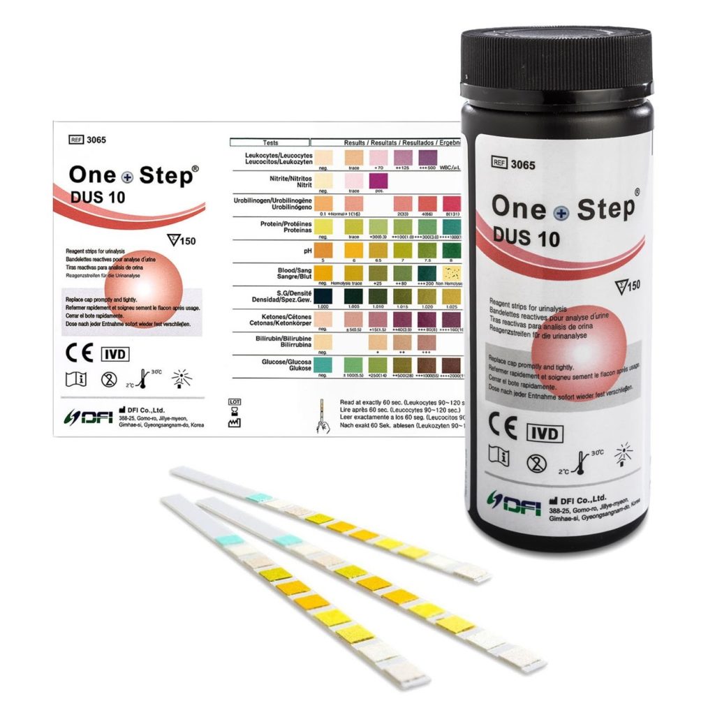 10 Parameter Urine Test Strips - 2 x 150 Dipstick Tests, Diabetes, UTI ...