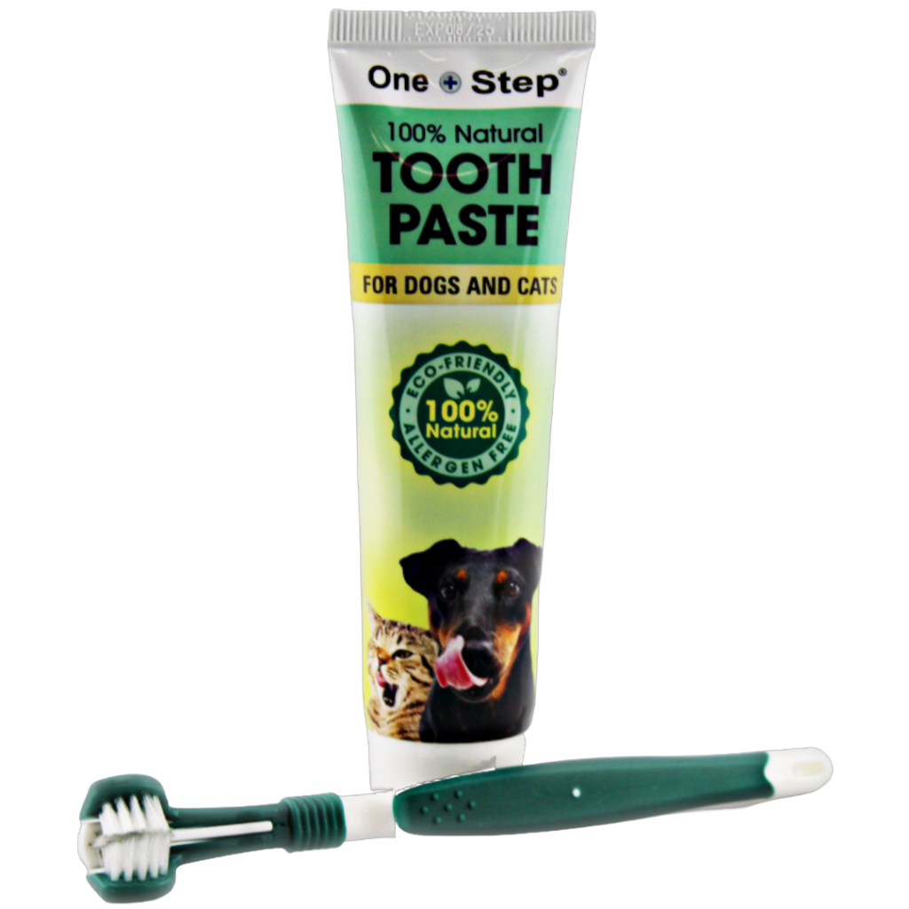 Toothpaste & Toothbrush for Dogs and Cats | 100g Tube | 100% Natural ...