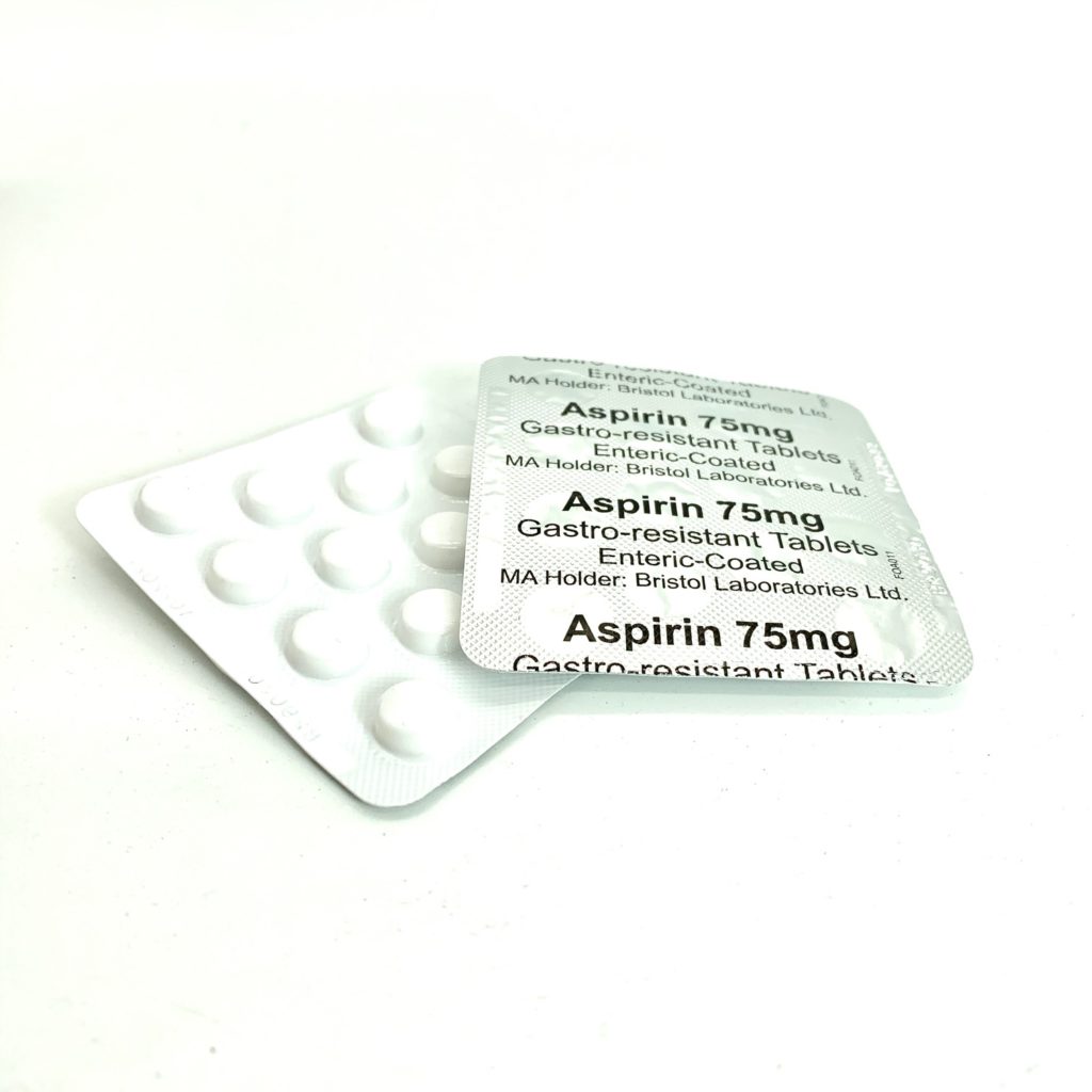 Aspirin 75mg Enteric Coated Gastro Resistant 28 Tablets Home Health Uk