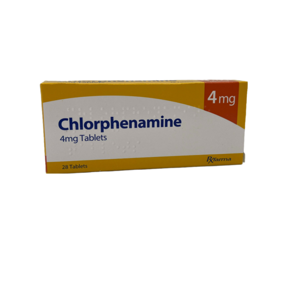 chlorphenamine box front otc