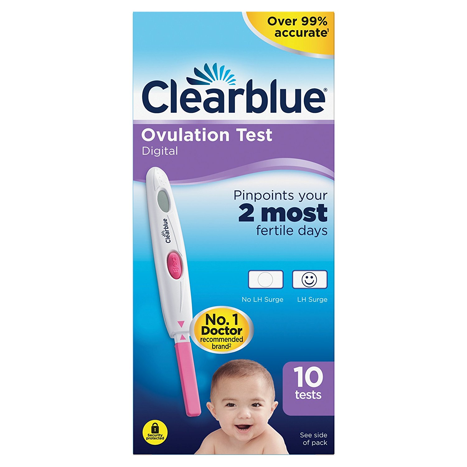 10 x Clearblue Advanced Digital Ovulation Test Kits