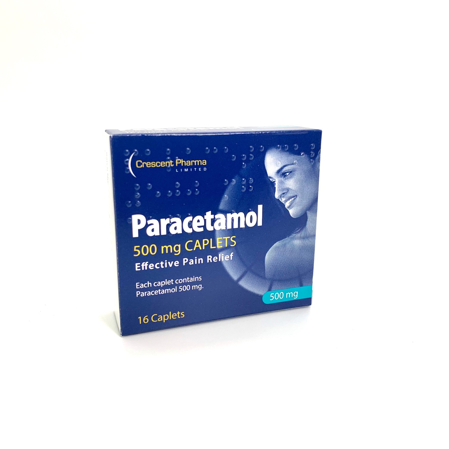 Paracetamol 500mg Caplets, Pain and Migraine Relief, 1 x 16 Caplet