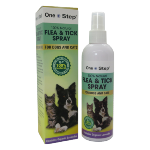 flea and tick spray box and bottle