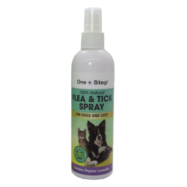 flea and tick spray bottle front