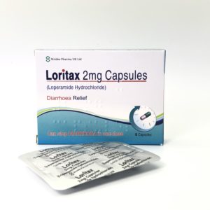loritax loperamide box front