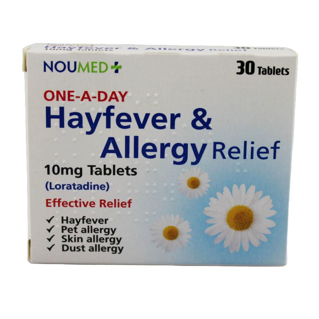 Noumed Loratadine | Hayfever & Allergy Relief | One-a-Day | 10mg ...