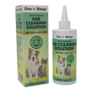pet ear cleaning solution box and bottle