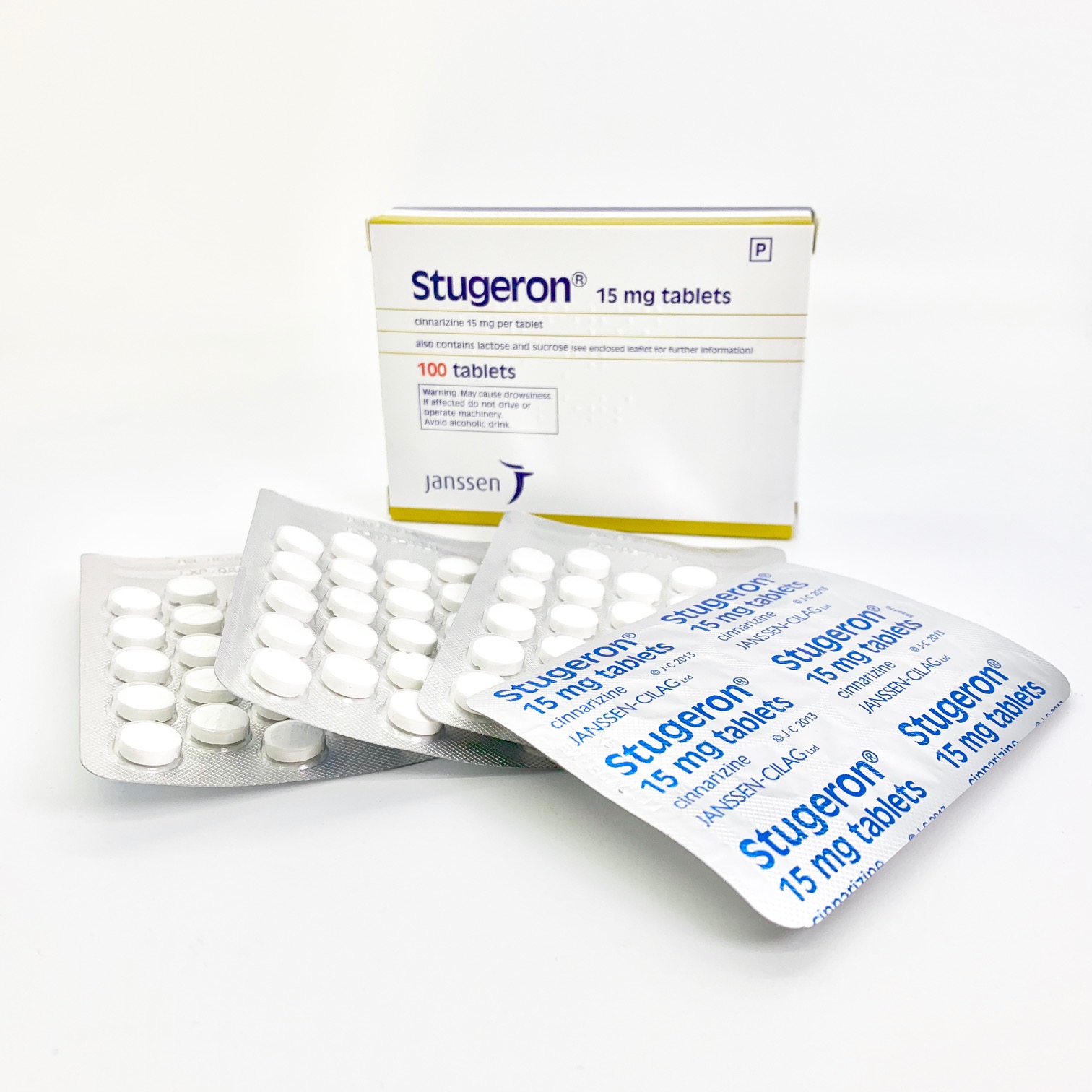 Stugeron Travel Sickness Tablets, Vertigo, Motion, Cinnarizine 15mg